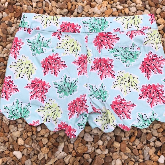 Crown & Ivy sz 8 mint green reef scalloped shorts - Picture 6 of 6